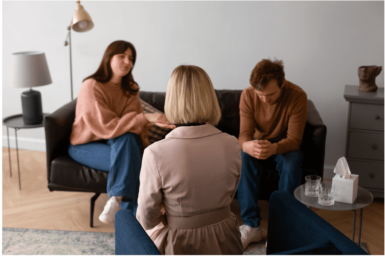 Terapia de casal na consulta de psicologia